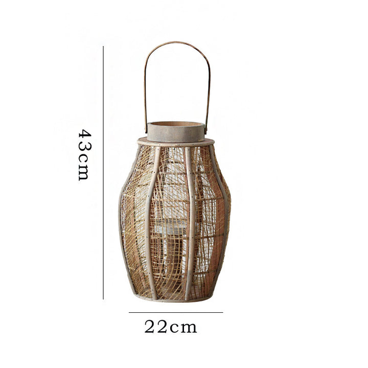 Dekorative Rattan-Lampe Karnz