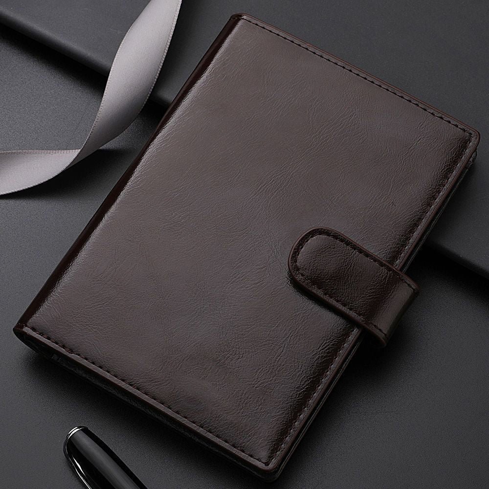 Elegante strukturierte Leder Planer Brieftasche Karnz