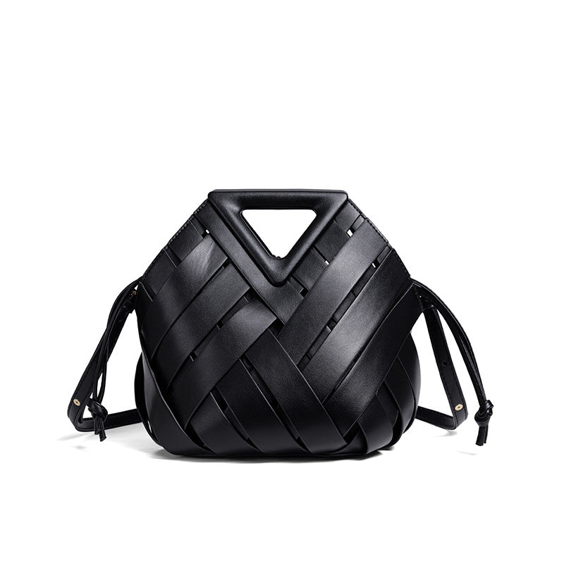 Gewebte Leder-Handtasche Karnz