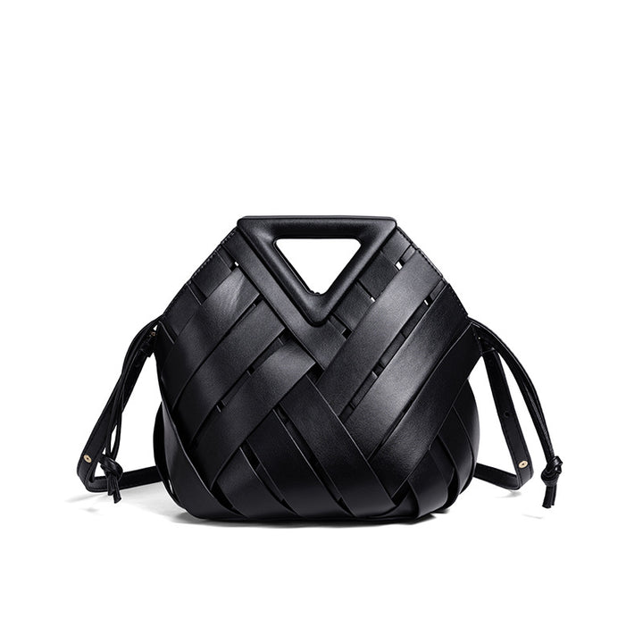 Gewebte Leder-Handtasche Karnz