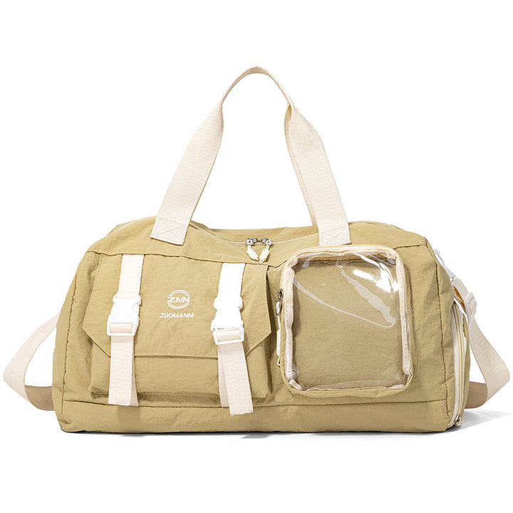 Vielseitige Sport-Duffel-Tasche mit transparentem Fach Karnz