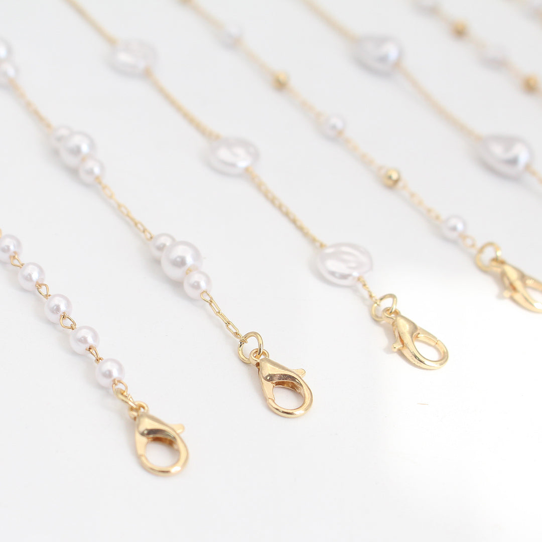 Perlenakzentuierte Brillenband Karnz