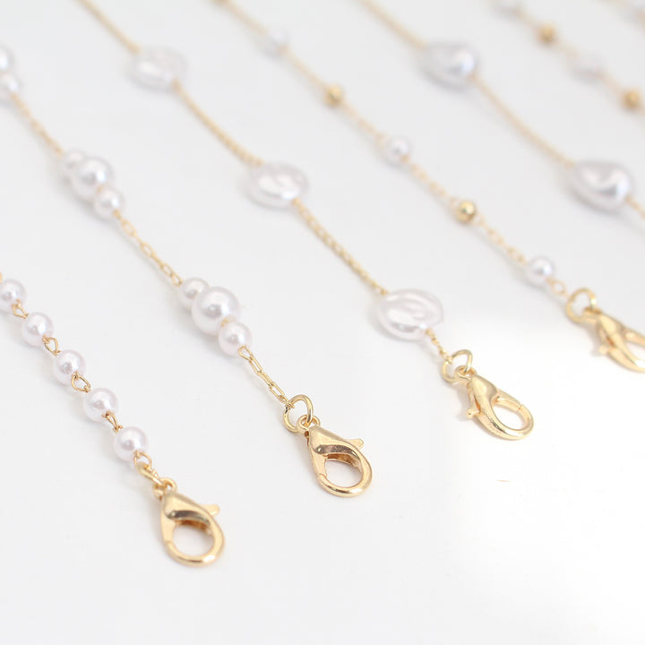 Perlenakzentuierte Brillenband Karnz