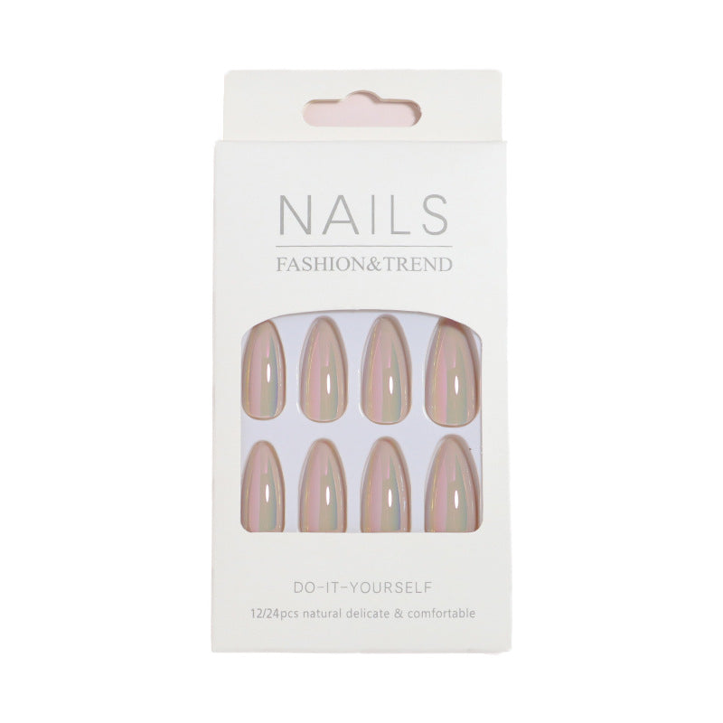Iridescent Press-On Nail Tips Karnz