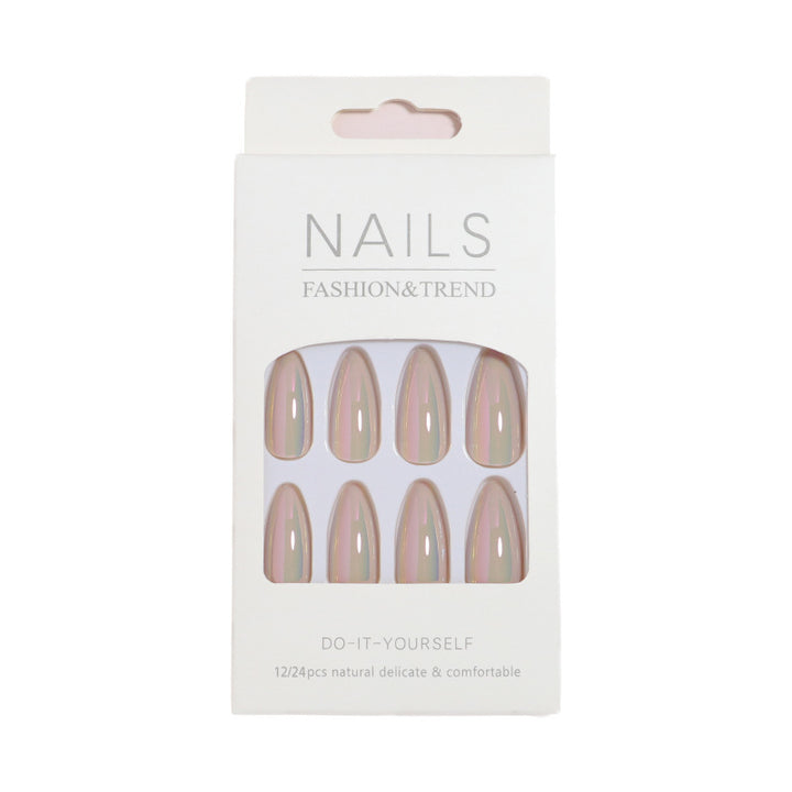 Iridescent Press-On Nail Tips Karnz