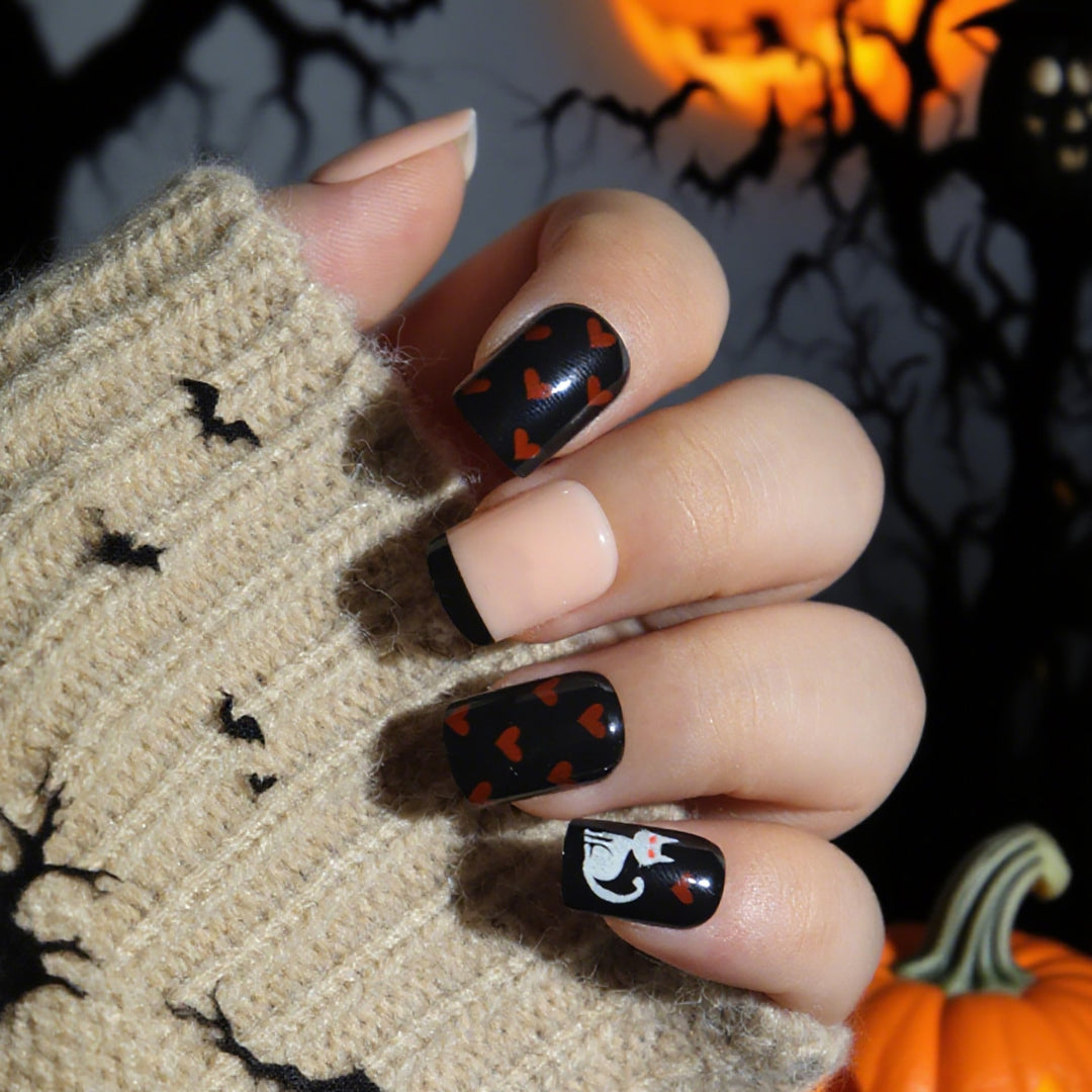 Halloween-Themed Press-On Nail Art Set Karnz