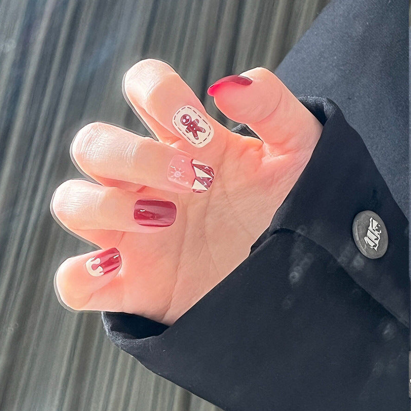 Dekoratives Press-On Nagelkunst-Set Karnz
