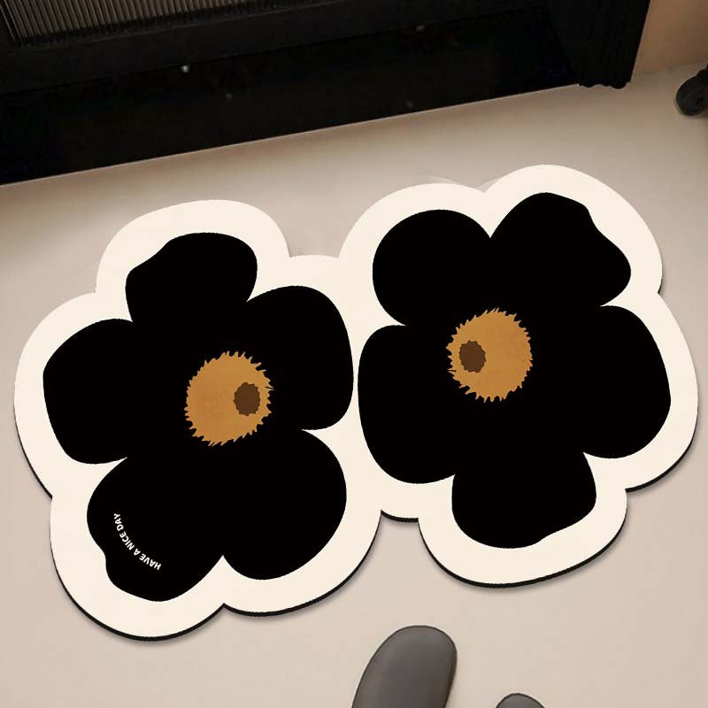 Dekorative Floral Badmatte