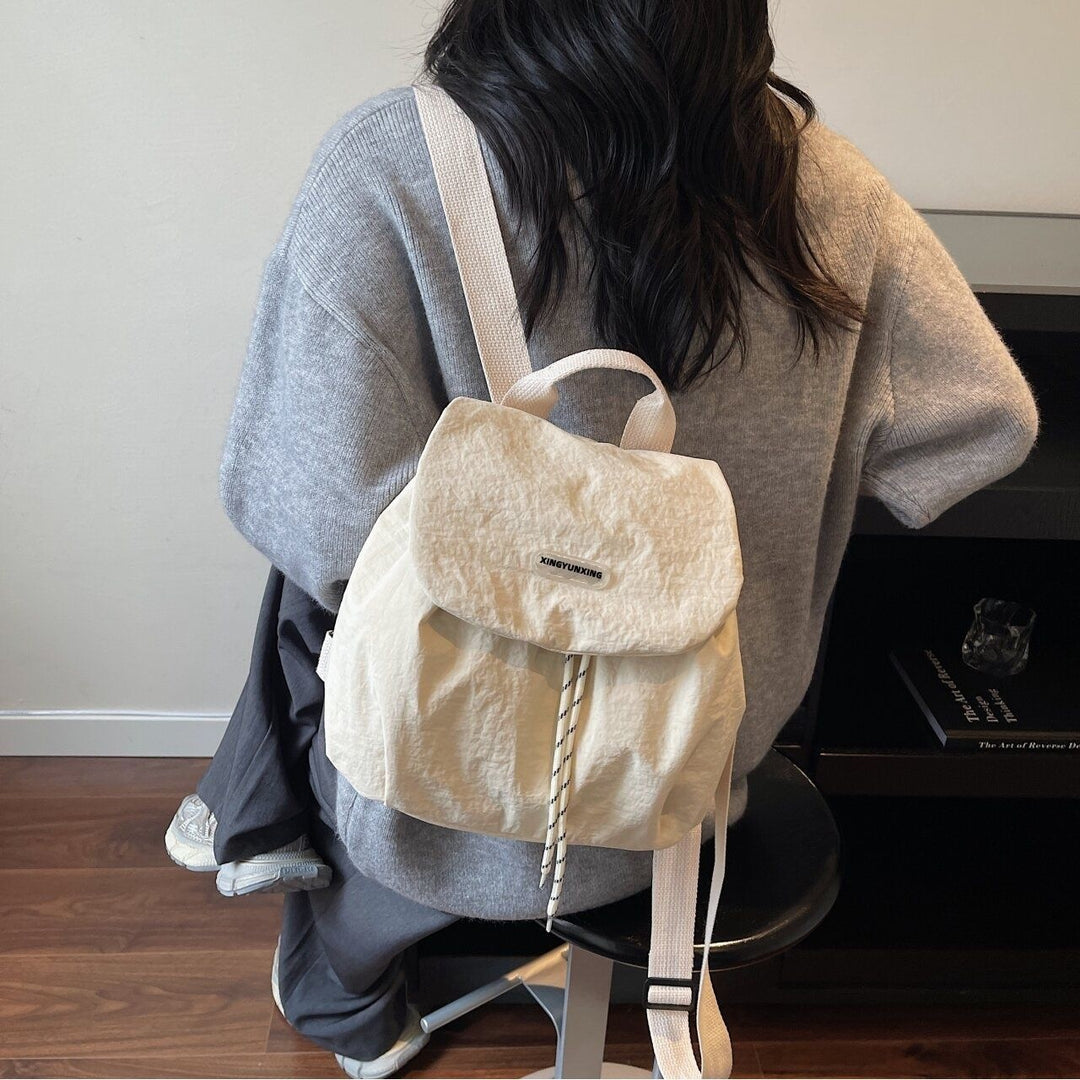 Damen Kompakter Vielseitiger Kordelzug Rucksack Karnz