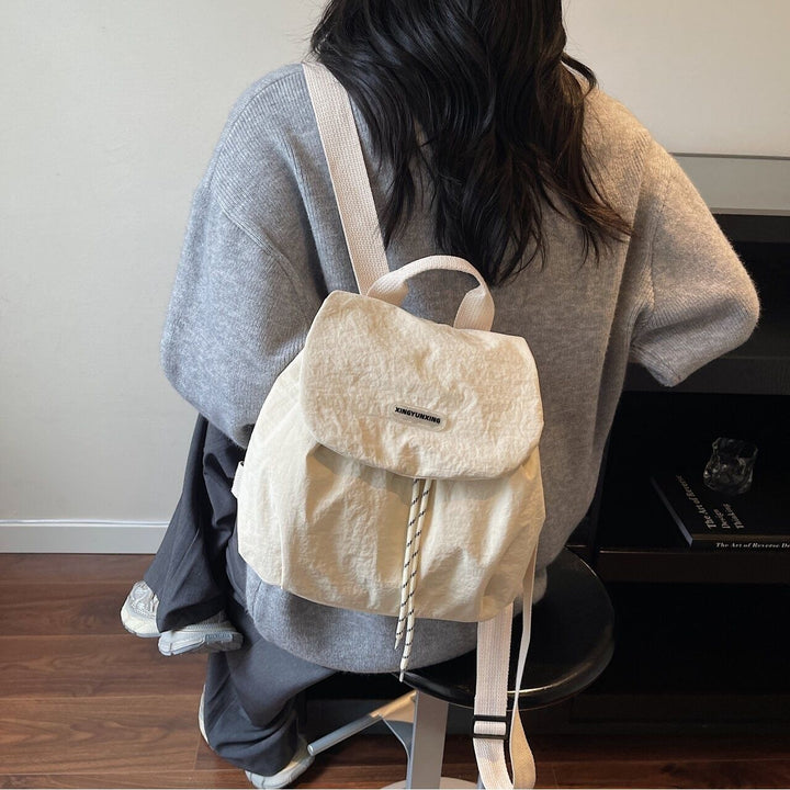 Damen Kompakter Vielseitiger Kordelzug Rucksack Karnz