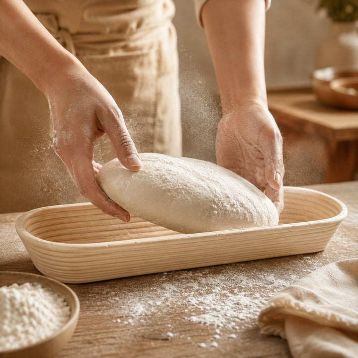 Artisan Crafting Rattan Körbe Karnz