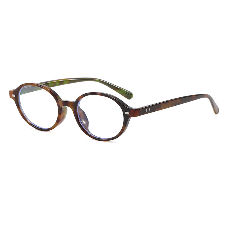Damen modische runde Lesebrille mit flexiblem Kunststoffrahmen Karnz