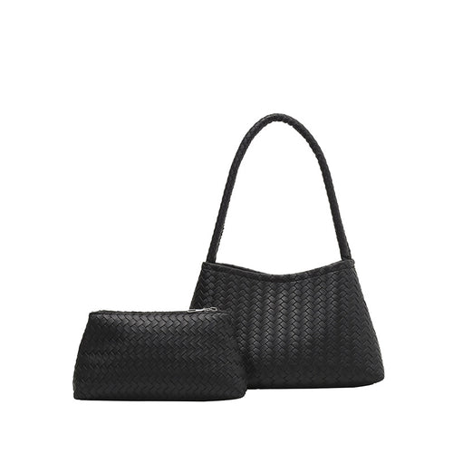 Moderne Geflochtene Schultertaschen Set