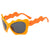 Damen Sonnenbrille im kreativen Wellen-Design Karnz