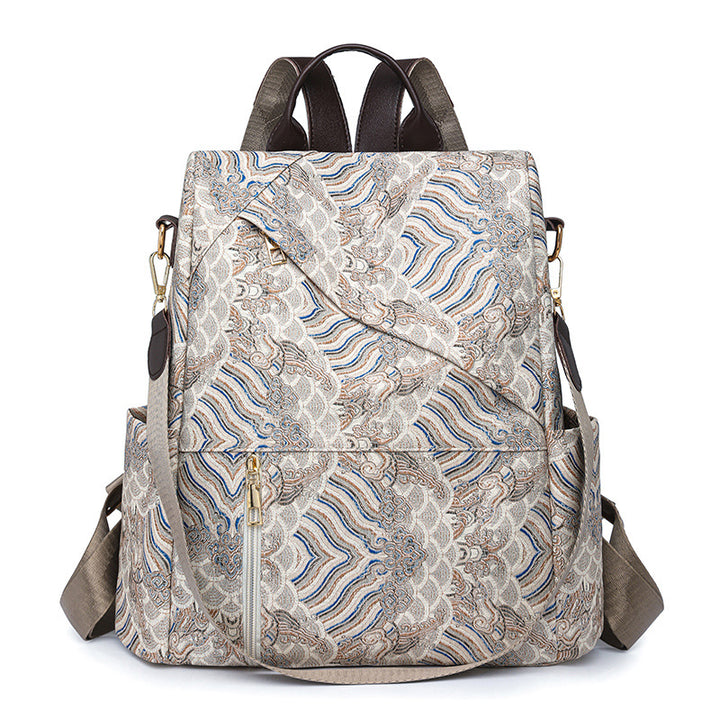 Chic Gemusterter Reise-Rucksack Karnz