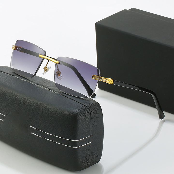 Damen elegante Sonnenbrille mit stilvollem Metallrahmen Karnz