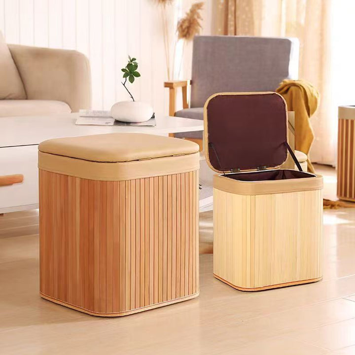 Multifunktionale Sitzhocker Aus Natürlichem Material Karnz