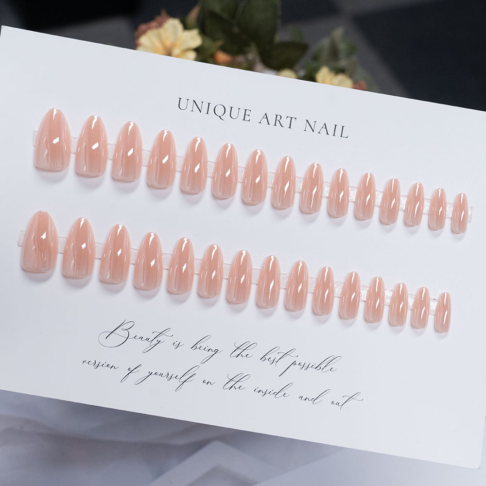 Glänzende Stiletto Druck-Nägel