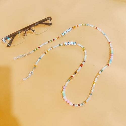 Brillenhalterkette mit Bunten Perlen Karnz