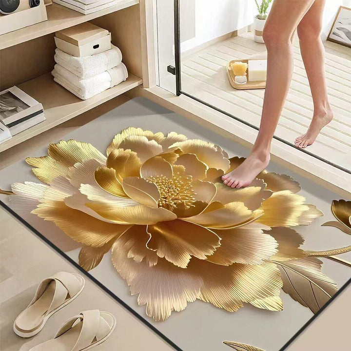 Luxuriöse dekorative florale Badmatte