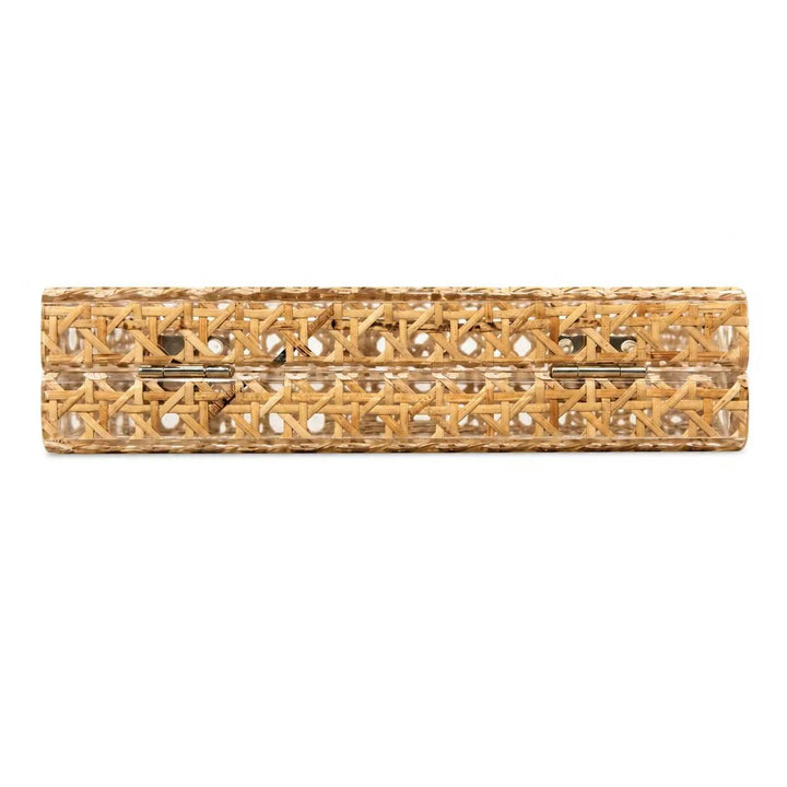 Gewebte Rattan-Clutch