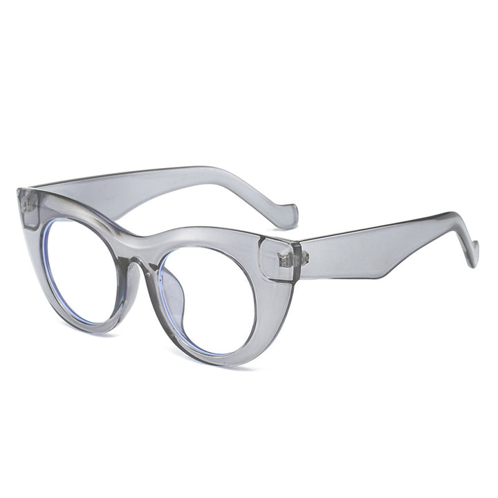 Damen Cat-Eye Sonnenbrille mit breitem Rahmen und UV-Schutz Karnz