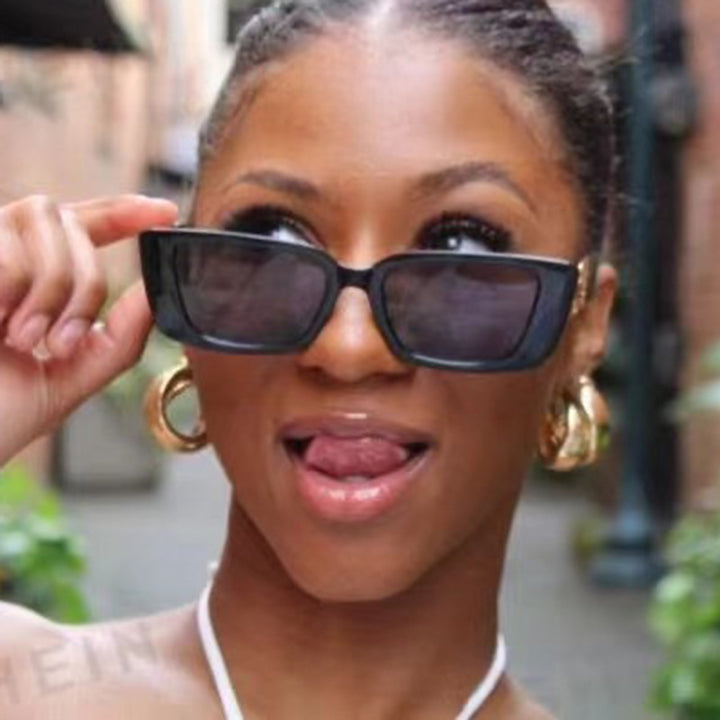 Damen modische Oversized Sonnenbrille mit einzigartigem Leopardenmuster Karnz
