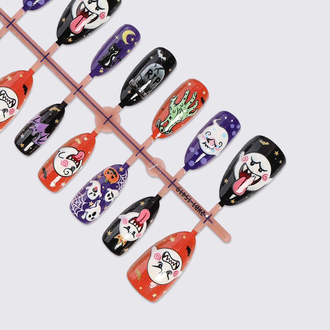 Kreatives Halloween Kunstnagelset Karnz