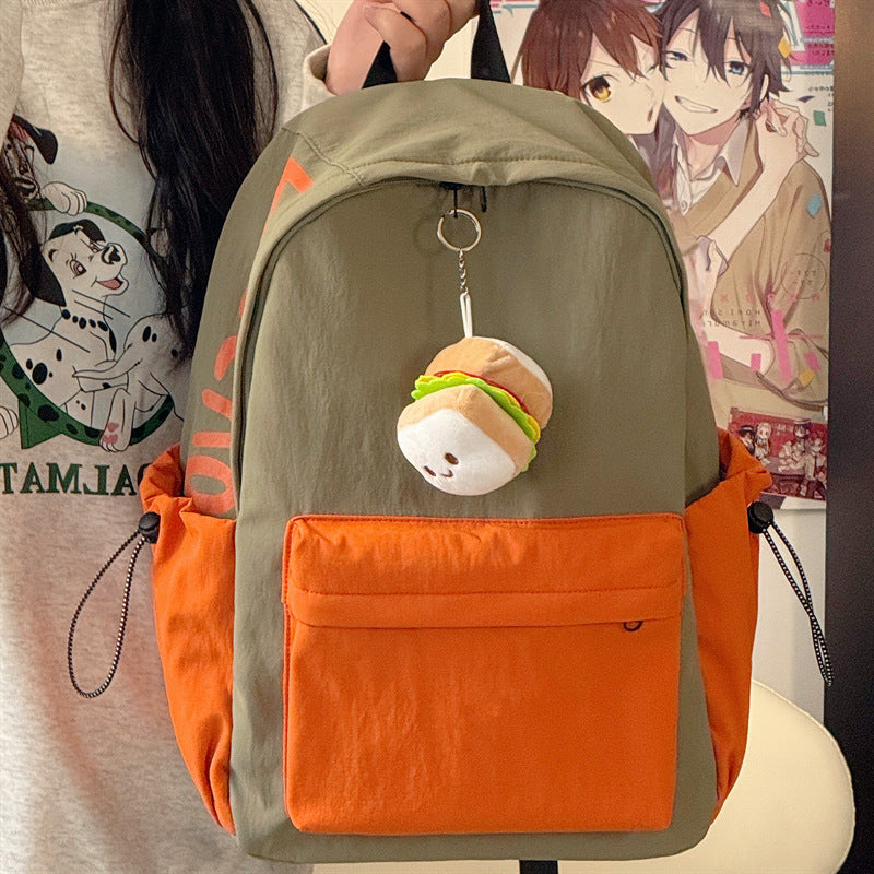 Trendy Casual Rucksack mit süßem Plüschanhänger
