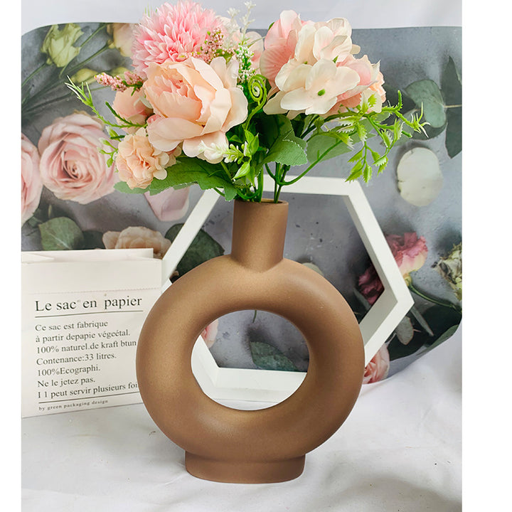 Moderne Abstrakte Keramik Blumenvase Karnz
