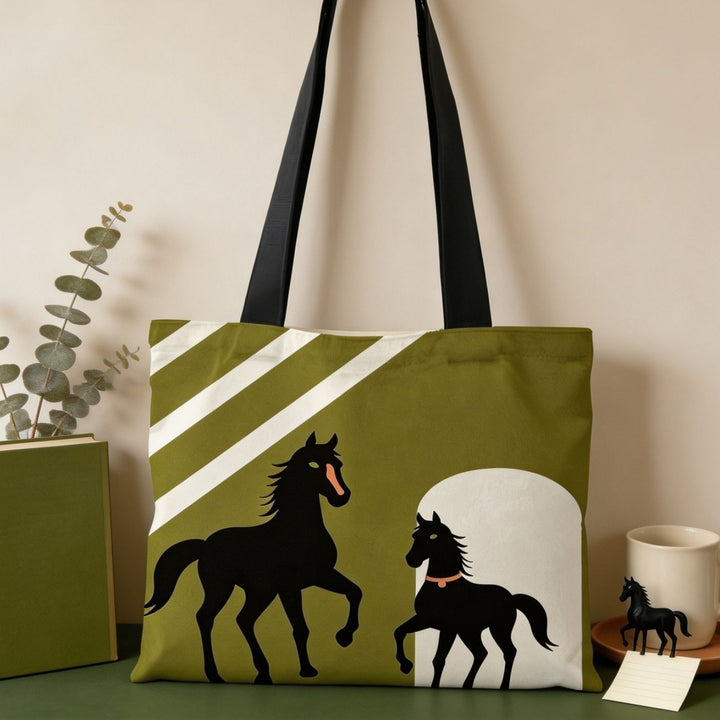 Blumenmuster Canvas Tote Bag