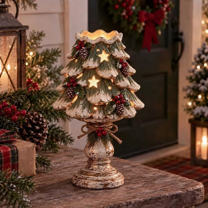 Dekorative Nussknacker-Tischlampe Karnz
