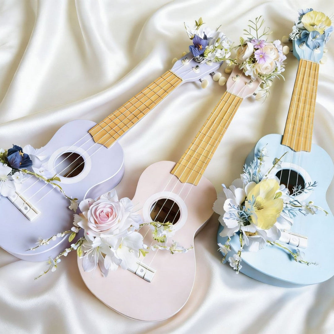 Blumenmuster Dekorative Ukulele Karnz
