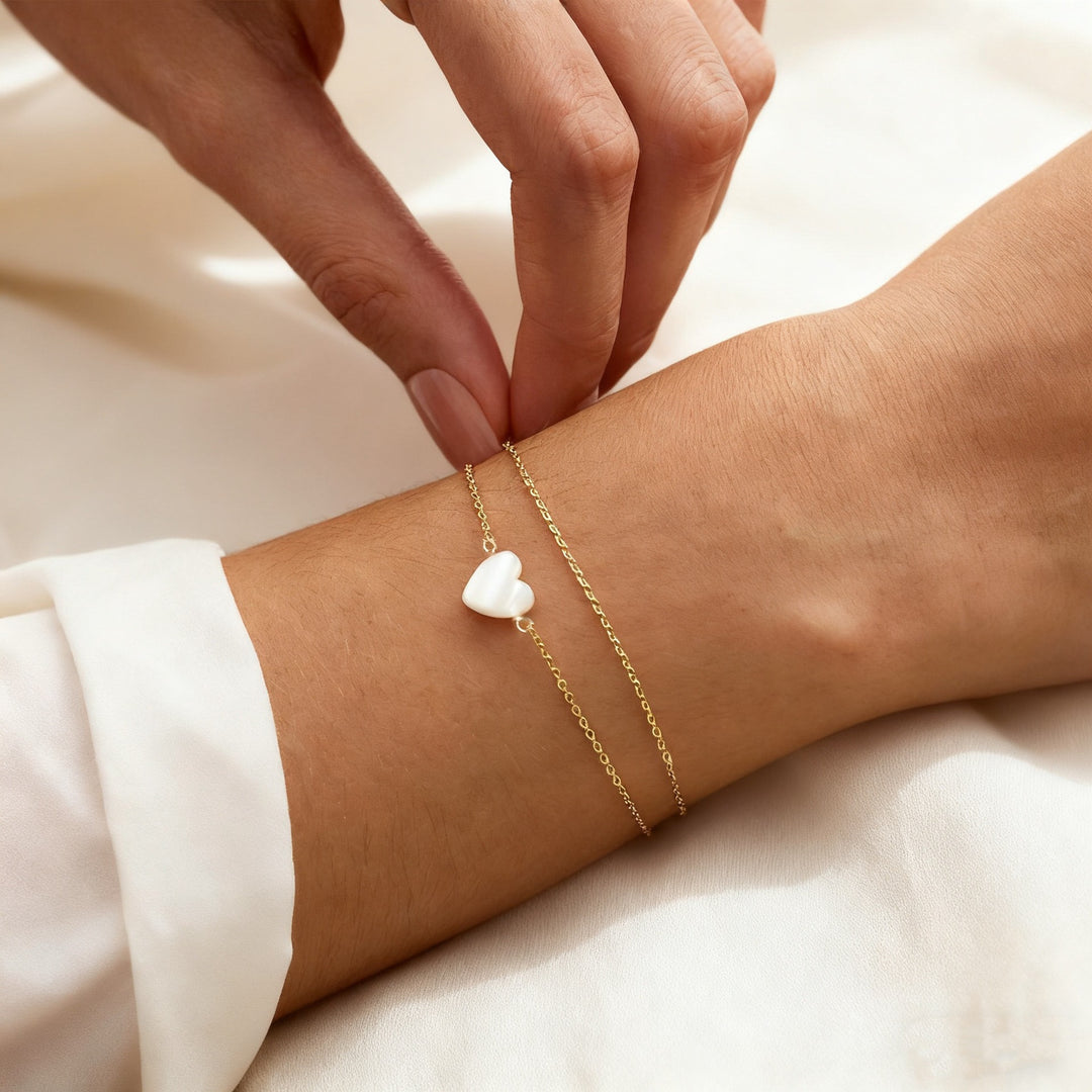 Elegante Herz Charm-Armband Karnz