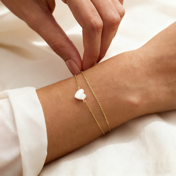Elegante Herz Charm-Armband Karnz