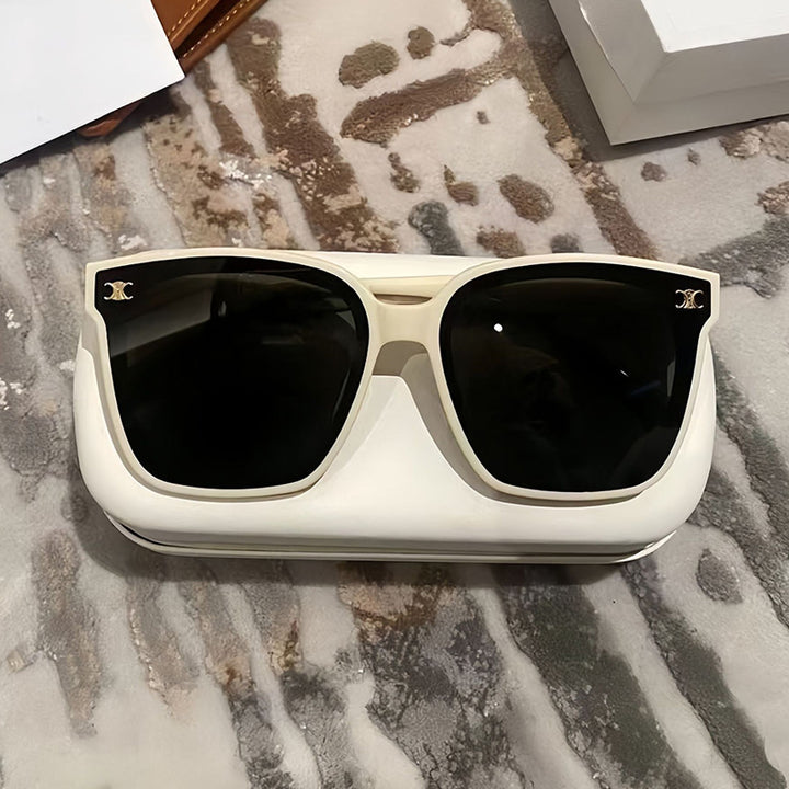 Damen modische quadratische Sonnenbrille mit hochwertigen, farbwechselnden Gläsern Karnz