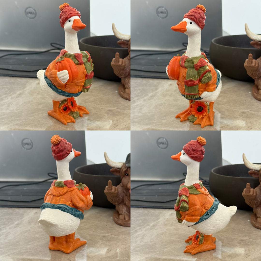 Dekorative Figur einer Sonnenblumen-Gans Karnz