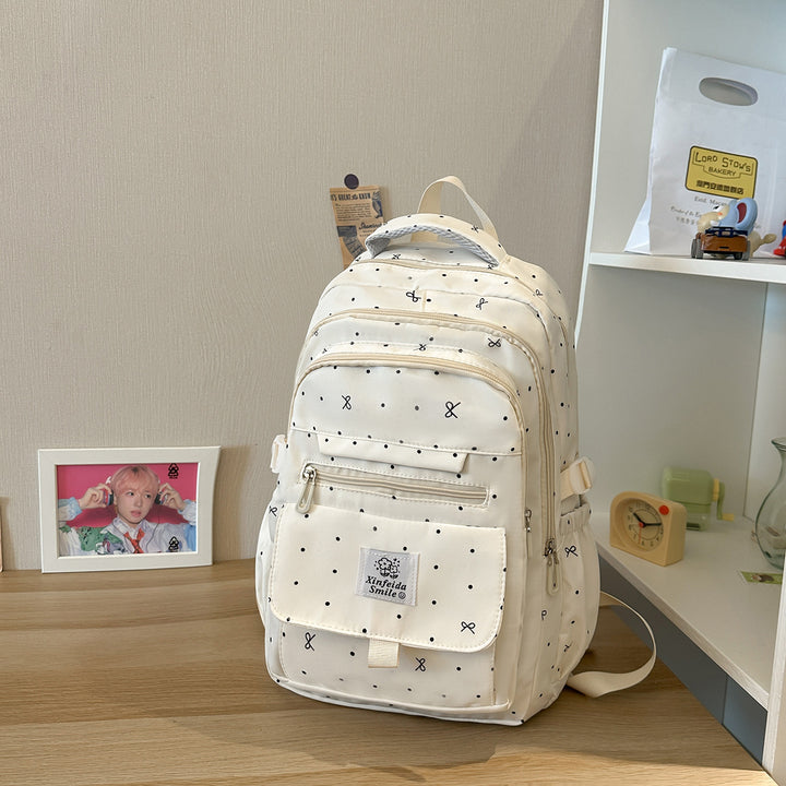 Multi-Taschen Gemusterter Rucksack Karnz