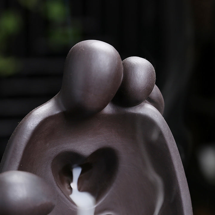 Künstlerische Umarmende Figuren Räuchergefäß