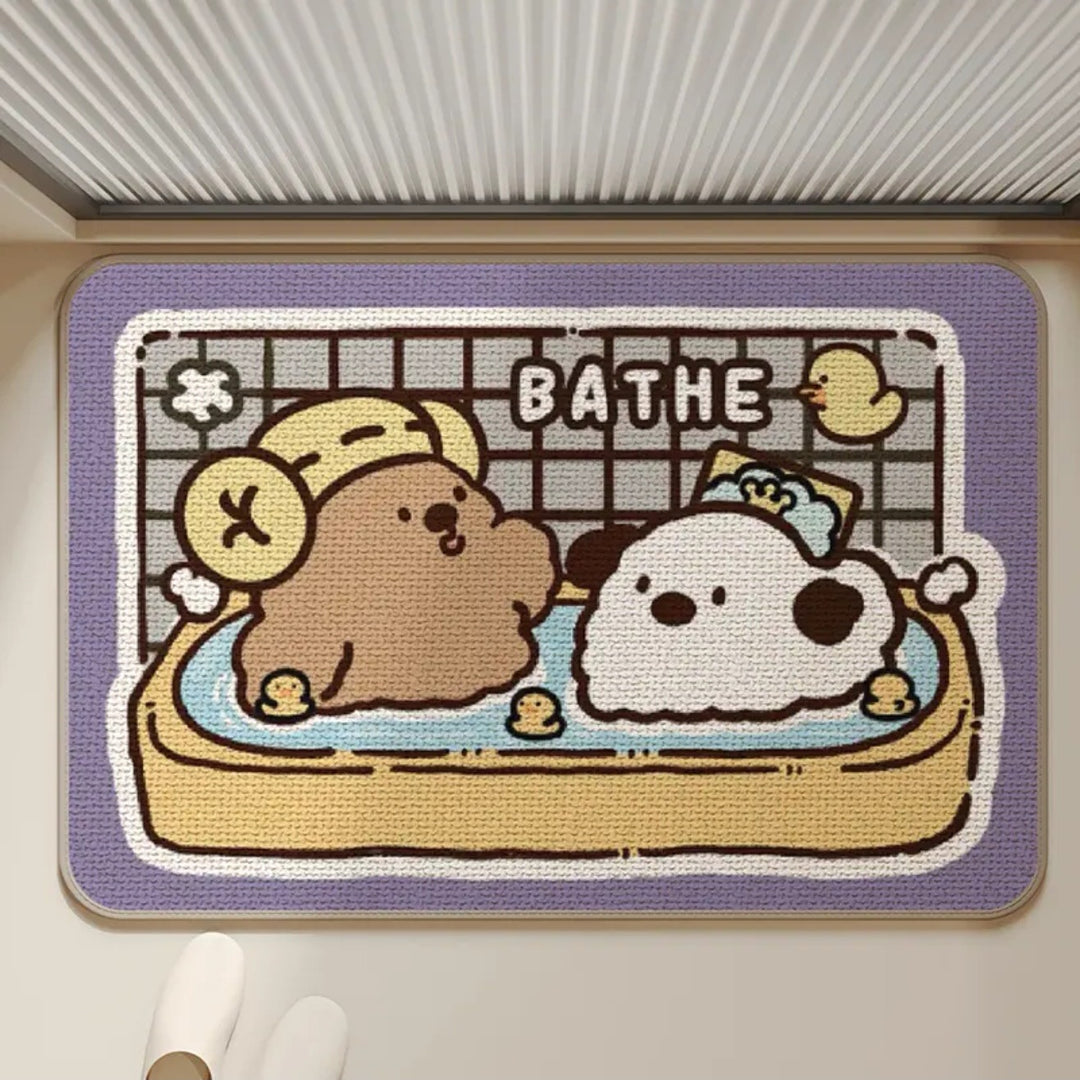 Cartoon-Themen Sauna Badematte