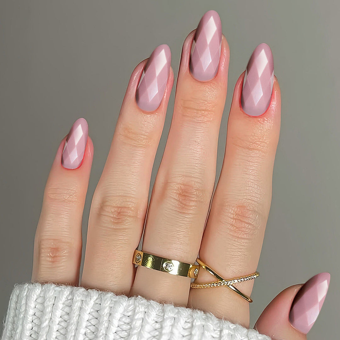 Diamantförmige Glänzende Nail Extensions Karnz