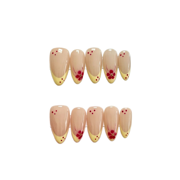 Elegante Blumen Press-On Nagel Set  1791774221