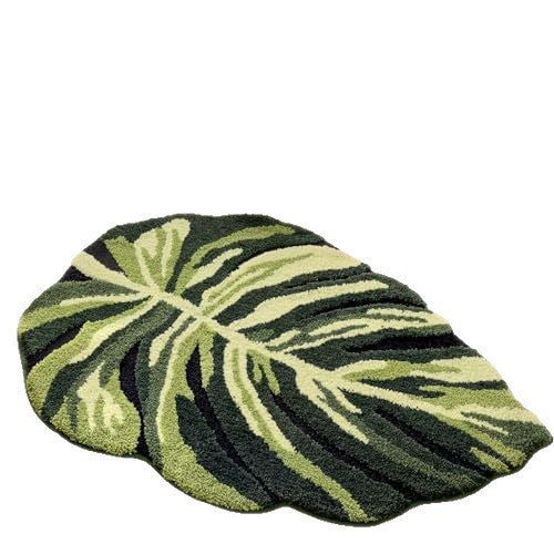 Monstera-Blatt-förmiger Teppich Karnz