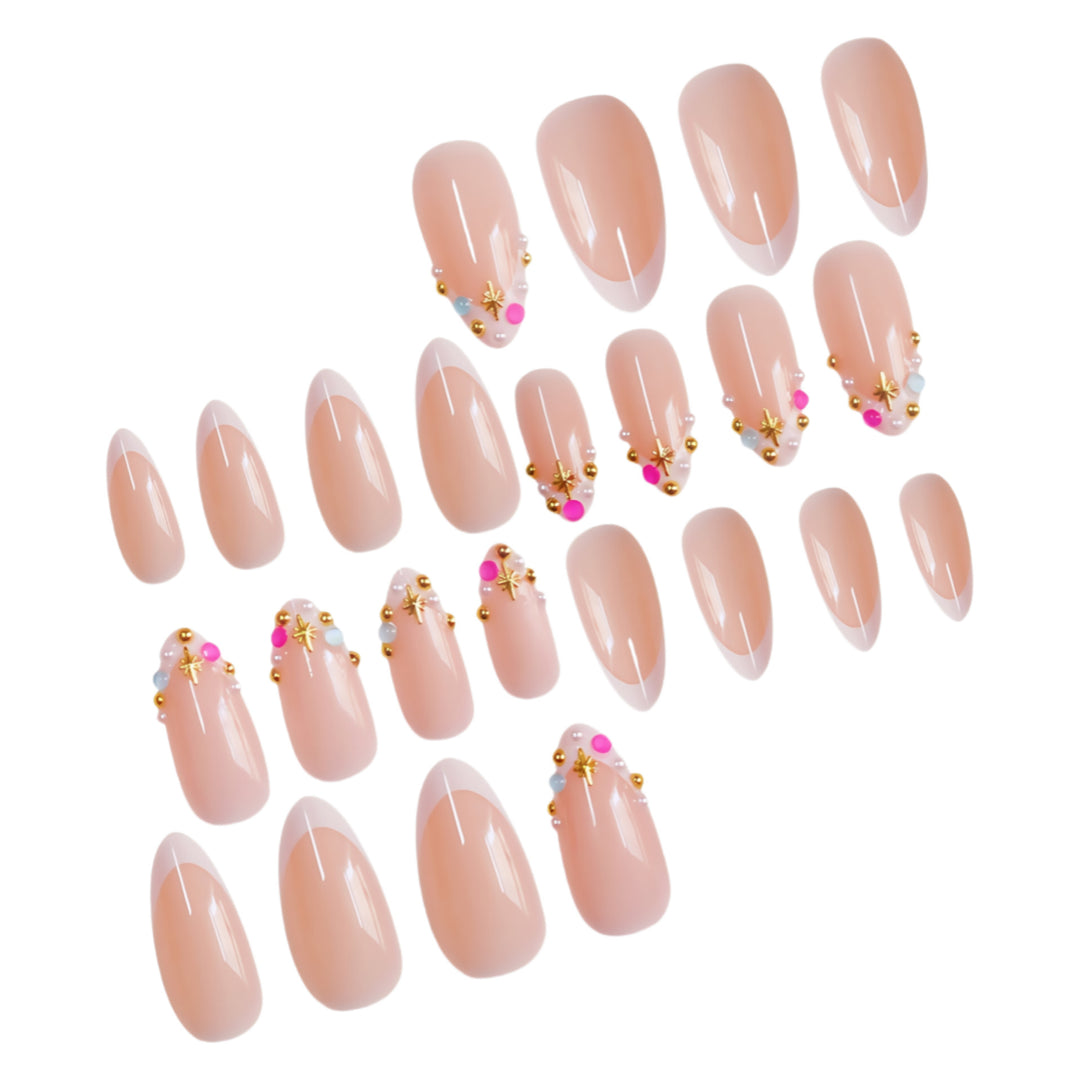 Dekoratives Press-On Nagelkunst Set Karnz