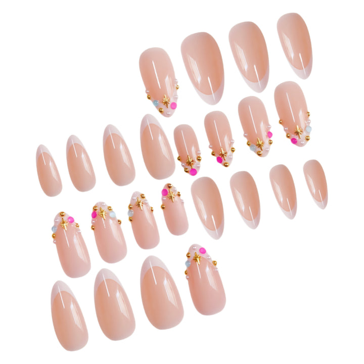 Dekoratives Press-On Nagelkunst Set Karnz