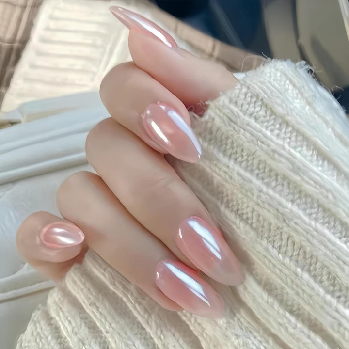 Glänzende spitze Press-On-Nagelspitzen Karnz