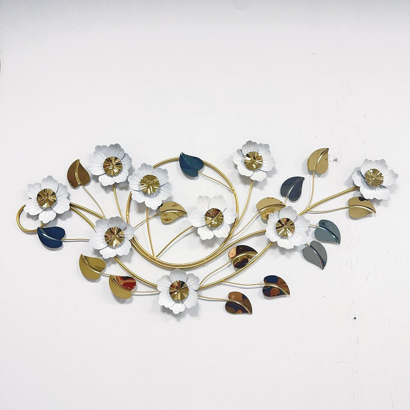 Florale Metall Wandkunst Dekor Karnz