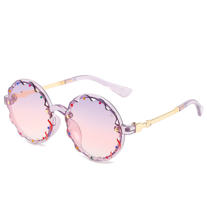Stilvolle dekorative runde Rahmen-Sonnenbrille Karnz