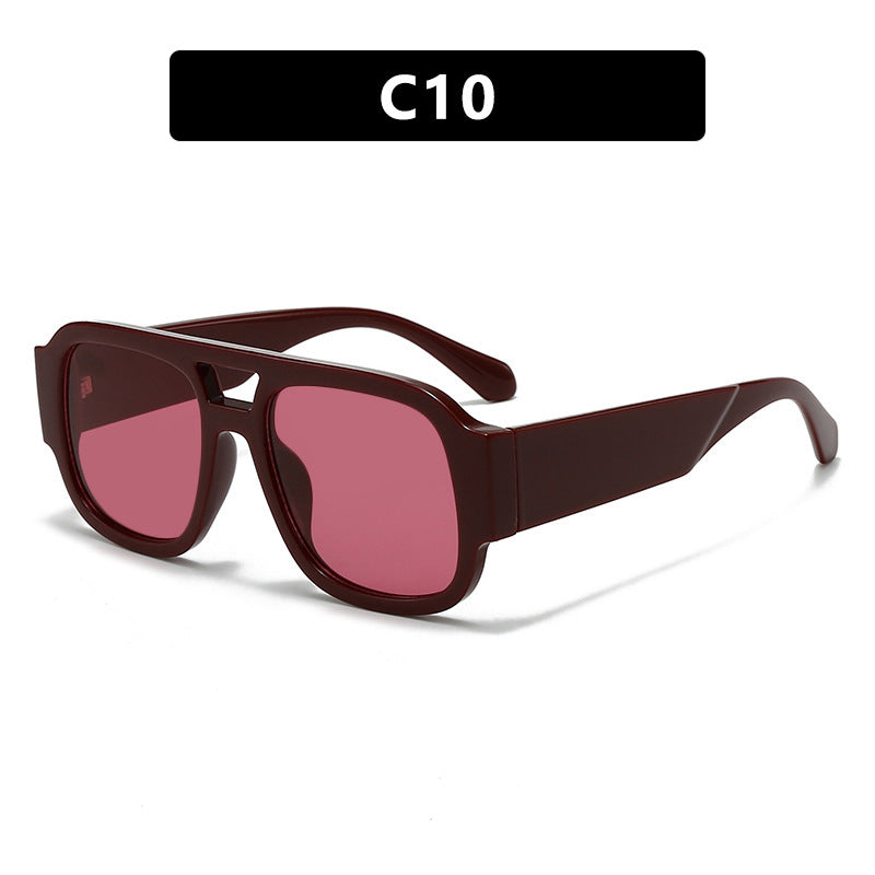 Damen moderne Sonnenbrille im eleganten Rechteckdesign Karnz