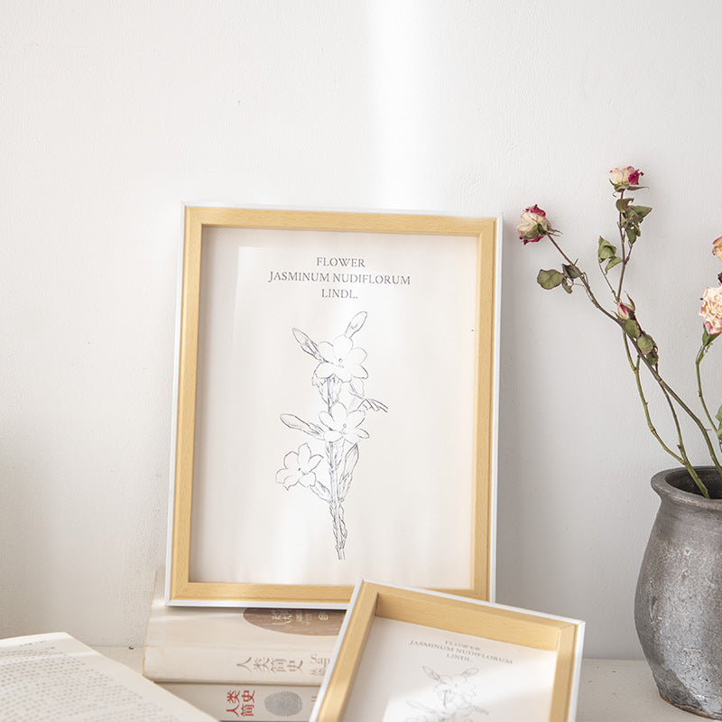 Eleganter floraler Kunstdruckrahmen